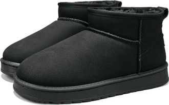 Generic NYSBH Couple Men Women Snow Boots Winter Anti-slip Comfortable Ankle Boots Winter Large Warm Lazy Cotton Shoes Women