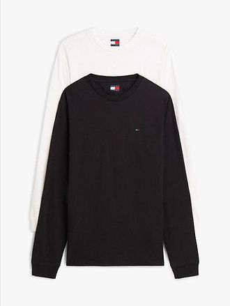 Tommy Hilfiger 2-Pack Tommy Flag Slim Long Sleeve T-Shirts