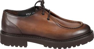 Doucal's Bruine Platte Schoenen - Heren - Veterschoenen - Bruin - 43 EU - Schoenen