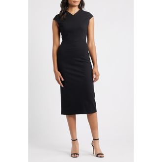 BOSS Dulisa Sheath Dress in Blk at Nordstrom Rack, Size 0