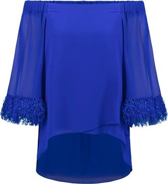 Joseph Ribkoff Dames, Blouses & Shirts, Blauw, Maat: M Poliester