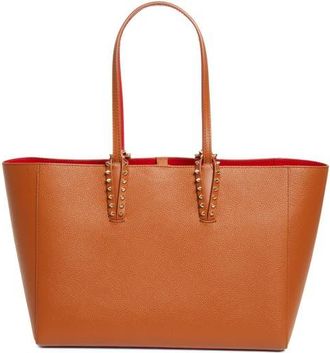 Christian Louboutin Small Cabata Soft Leather Tote in Cm6T Cuoio/gold at Nordstrom