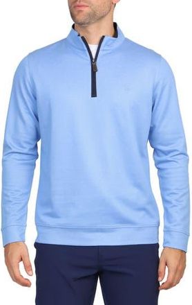 Tailorbyrd Modal Blend Quarter Zip Pullover in Oxford Blue at Nordstrom Rack, Size Small