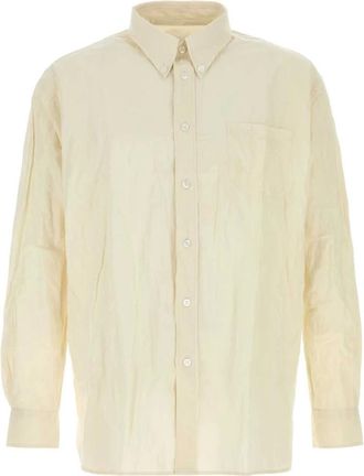 Willy Chavarria Cream Poplin Shirt - male - Willy Chavarria - Casual Shirts - Yellow - S - Shirts