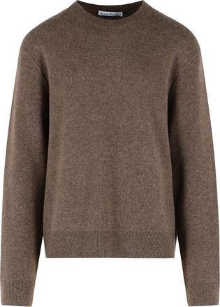 Acne Studios Brown Ribbed Cashmere Sweater
