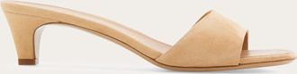 Ferragamo Women Low heeled mule Beige Size 10.5