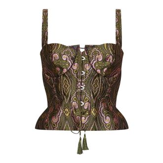 Etro Top Cors&eacute; Jacquard - Tops - Mujer - Multicolor - L