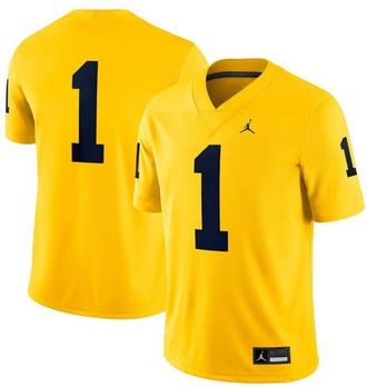 Jordan Brand Mens Jordan Brand 1 Maize Michigan Wolverines Alternate Game Jersey at Nordstrom, Size Xx-Large