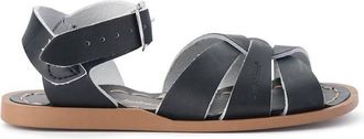 Salt-Water Womens Adult To Kids Original Flat Sandals In Black
