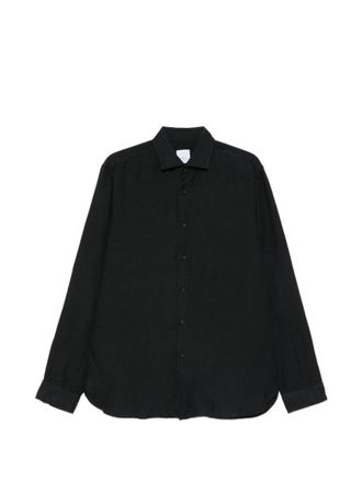 Xacus Black Cotton Regular Fit Shirt