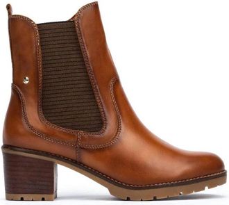 Pikolinos Bruine Enkellaarzen voor Dames - Dames - Laarzen met Hak - Bruin - 36 EU - Schoenen