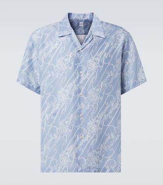 Berluti Scritto silk bowling shirt