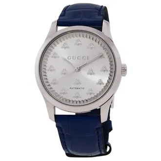 Gucci G-Timeless Automatic Silver Dial Watch YA1264214