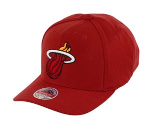 Mitchell & Ness Miami Heat Maroon NBA Team Ground Stretch Snapback Cap - One-Size