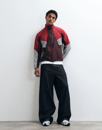 New Balance Rc giacca in pelle cherry-Marrone