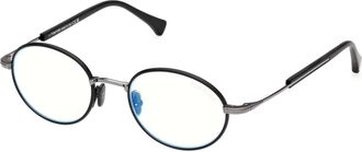 Tom Ford Blue Light Block Oval Mens Eyeglasses FT5973-B 020 49
