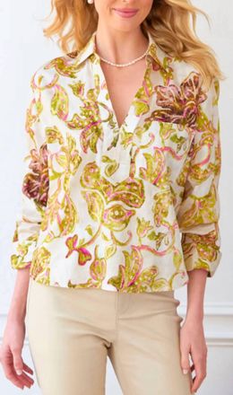 Finley Joni Popover Top In Multi