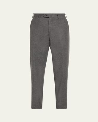 Loro Piana Mens Carlo Cashmere Flannel Trousers