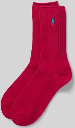 Polo Ralph Lauren Socken mit Logo-Stitching in Pink, Größe 36-41