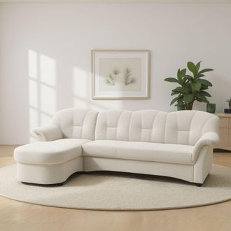 Domo Collection Ecksofa »Flores Schlafsofa, B/T/H: 233/142/86 cm, L-Form« wahlweise mit Bettfunktion, wahlweise mit Federkern, auch in Leder