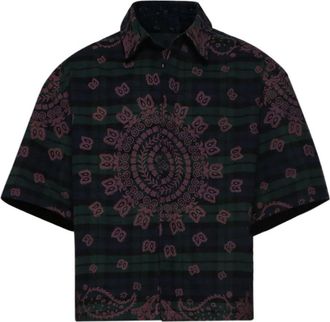 Rhude Camicia con stampa paisley - Nero