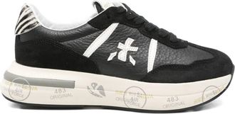 Premiata Cassie leren sneakers - Zwart