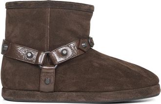 Balenciaga Alaska Soft Boot - Dames - Winterlaarzen - Bruin - 39 EU - Wol - Schoenen