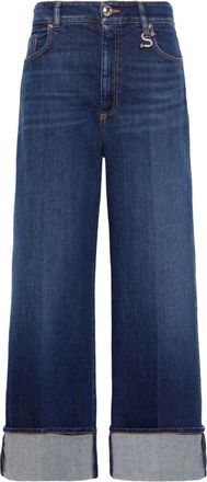 Sportmax MAX Mara Sportmax Denim Jeans - Dames - Loose Fit Jeans - Blauw - W25 - Denim - Jeans