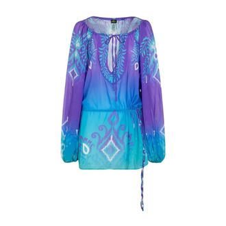 F**k Dames, Blouses & Shirts, Veelkleurig, Maat: M/L