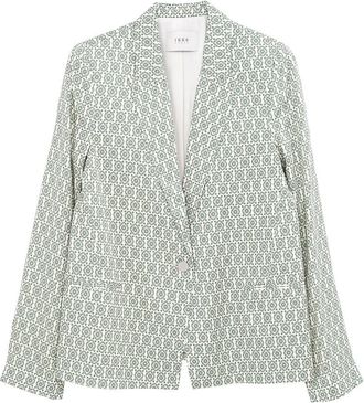 Ikks Getailleerd blazerjasje, grafische print