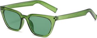 Generic Small Frame Retro Cat Eye Sunglasses for Men and For Women Sun Shades (Color : E, Size : Medium)