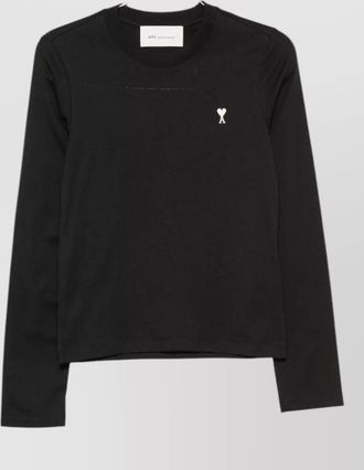 Ami cotton long-sleeve t-shirt