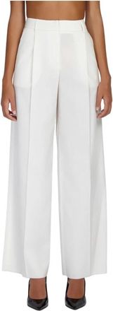 Doris S Cropped broek - Dames - Wijde Broeken - Wit - L - Broeken