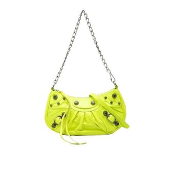 Balenciaga Pre-owned Mini Le Cagole - Dames - Pre-owned - Geel - Maat: ONE Size Leer
