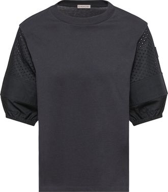 Moncler Moncler Cotton Jersey San Gallo T-shirt, Women, Blue, Size: Xl