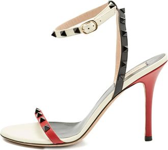 Valentino Garavani Sandali Rockstud in pelle - Rosso