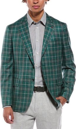 Isaia Capri Wool, Silk & Linen-Blend Sport Jacket