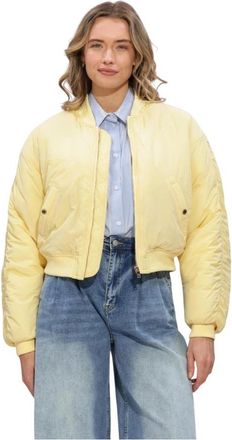 Janice Lexx Bomber Jacket - Dames - Bomber jackets - Geel - XS - Jassen