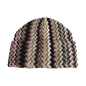 Missoni Geometric Fantasy Beanie Muts - Dames - Hoeden - Veelkleurig - ONE Size - Wol - Accessoires