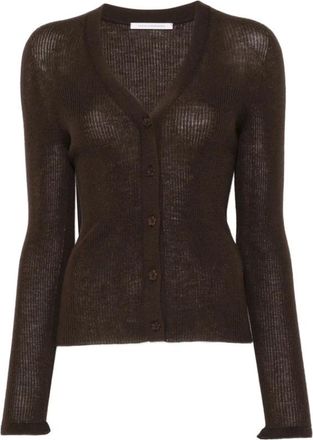 Cecilie Bahnsen Truien & Vesten, Dames, Bruin, M, Folke Cardigan