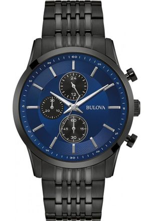 Bulova 98A300 Mens Classic Watch - Black - One Size