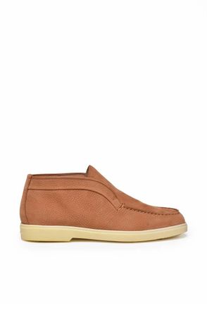 Santoni Suede Ankle Boot - Beige