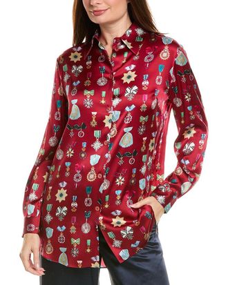 Temperley London Gloriette Silk-Blend Shirt