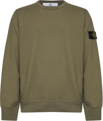 Stone Island Truien - Heren - Sweatshirts - Groen - M - Katoen - Hoodies & sweatvesten