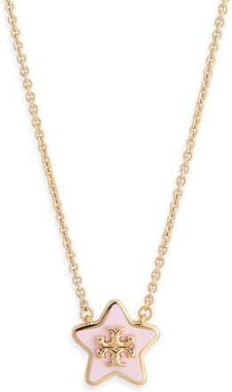 Tory Burch Forget Me Not Necklace in Tory Gold /Pink Snow at Nordstrom