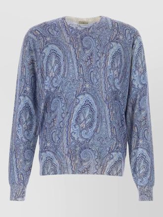 Etro silk cashmere printed sweater