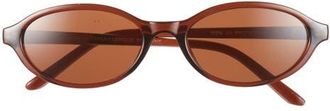 BP. Oval Sunglasses in Clear Brown at Nordstrom