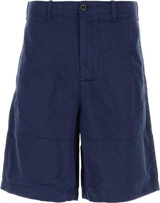 Ten c Blauwe Stretch Katoenen Bermuda Shorts - Heren - Korte Broeken - Blauw - XL - Katoen - Korte Broeken