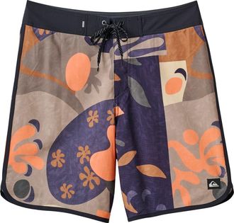 Quiksilver Highline Scallop Swim Trunks in Black at Nordstrom, Size 32