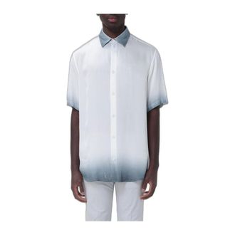 A|X Armani Exchange Camicia in twill di viscosa - - Shirts - Uomo - Bianco - S